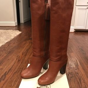 Coach Therese Riding Leather Boots